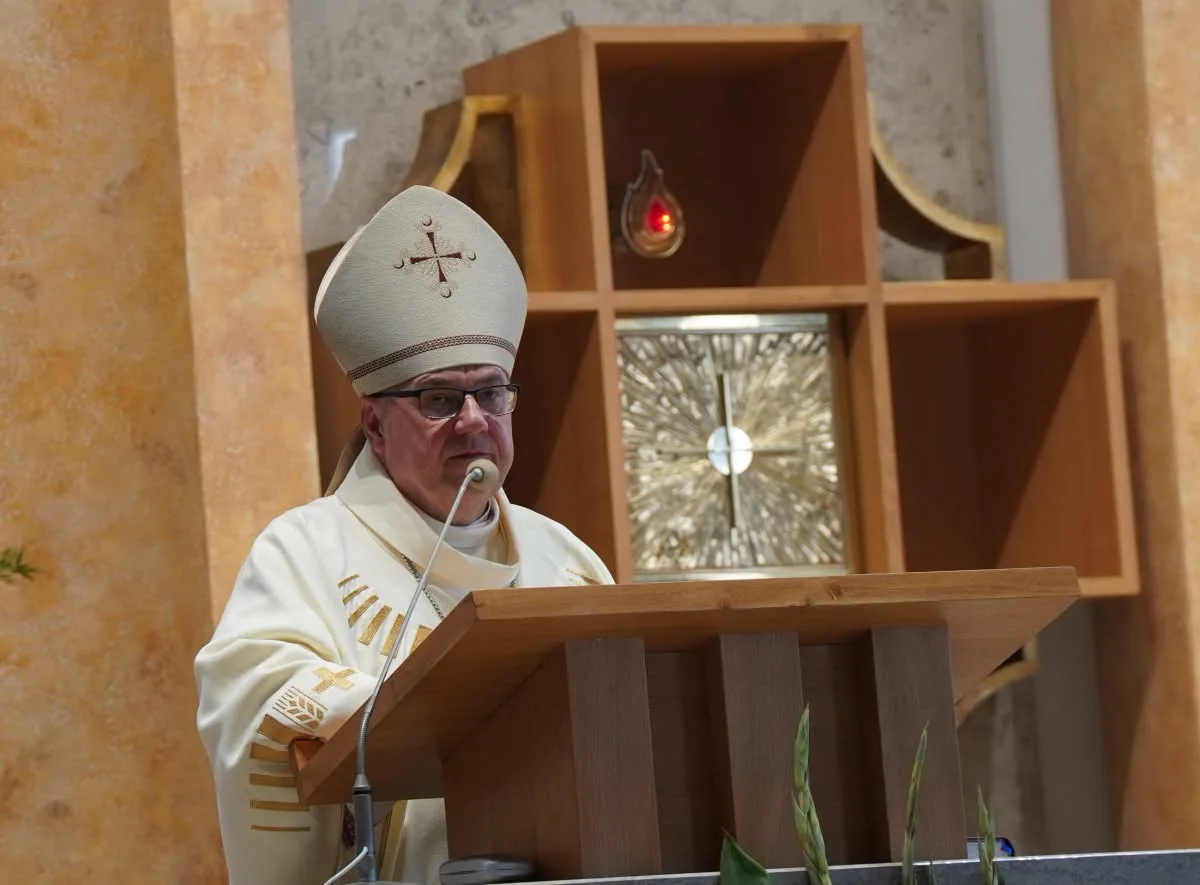 Liturgii odpustowej przewodniczył bp Jacek Kiciński CMF, biskup pomocniczy archidiecezji wrocławskiej.